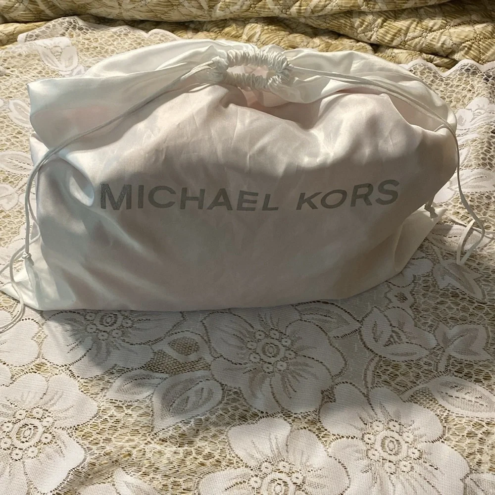Michael Kors White Dust Bag Silky Design & Draw String Closure